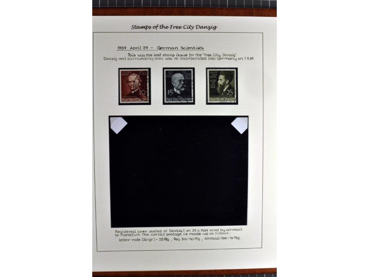 1920/39, schöne und sehr inhaltsreiche Sammlung mit etlichen guten Werten, dabei Mi.-Nr. 2a, 5I, 11c, 12c, 13b, 16I, 18K, 21I