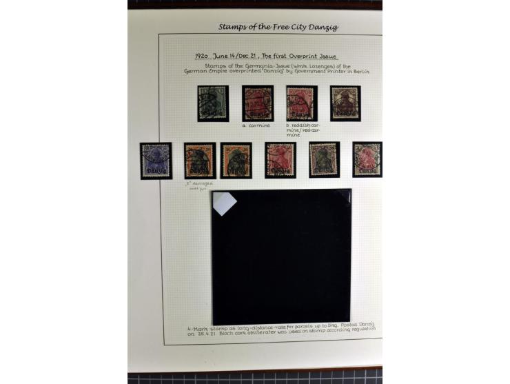 1920/39, schöne und sehr inhaltsreiche Sammlung mit etlichen guten Werten, dabei Mi.-Nr. 2a, 5I, 11c, 12c, 13b, 16I, 18K, 21I