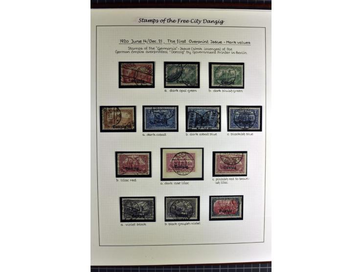 1920/39, schöne und sehr inhaltsreiche Sammlung mit etlichen guten Werten, dabei Mi.-Nr. 2a, 5I, 11c, 12c, 13b, 16I, 18K, 21I