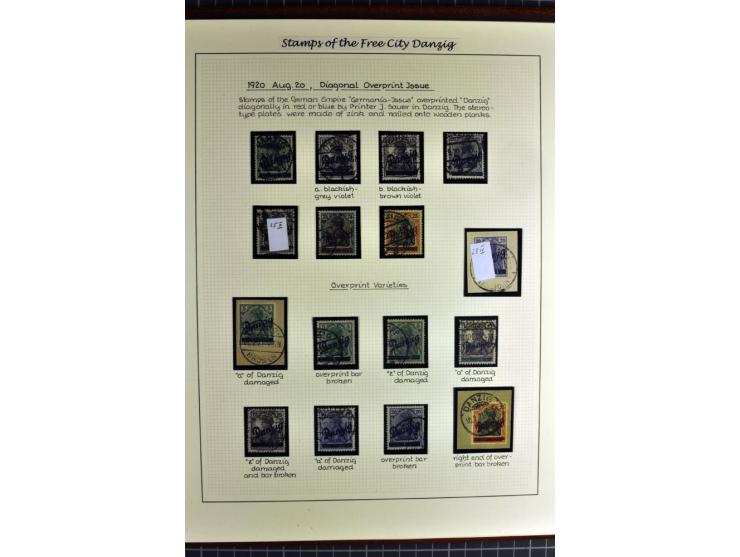 1920/39, schöne und sehr inhaltsreiche Sammlung mit etlichen guten Werten, dabei Mi.-Nr. 2a, 5I, 11c, 12c, 13b, 16I, 18K, 21I