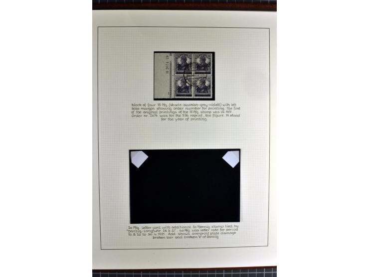 1920/39, schöne und sehr inhaltsreiche Sammlung mit etlichen guten Werten, dabei Mi.-Nr. 2a, 5I, 11c, 12c, 13b, 16I, 18K, 21I