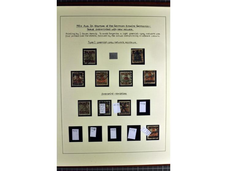 1920/39, schöne und sehr inhaltsreiche Sammlung mit etlichen guten Werten, dabei Mi.-Nr. 2a, 5I, 11c, 12c, 13b, 16I, 18K, 21I
