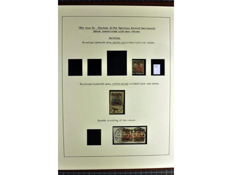 1920/39, schöne und sehr inhaltsreiche Sammlung mit etlichen guten Werten, dabei Mi.-Nr. 2a, 5I, 11c, 12c, 13b, 16I, 18K, 21I