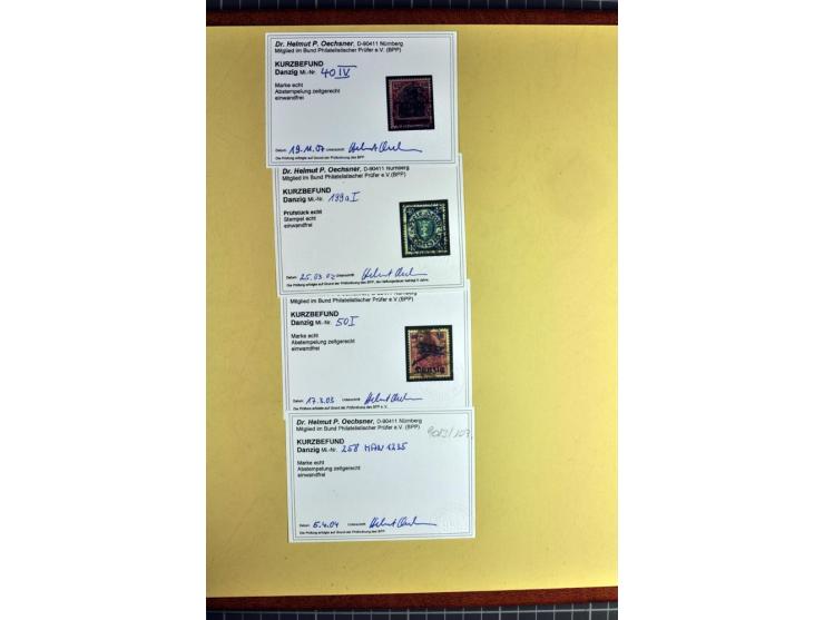 1920/39, schöne und sehr inhaltsreiche Sammlung mit etlichen guten Werten, dabei Mi.-Nr. 2a, 5I, 11c, 12c, 13b, 16I, 18K, 21I
