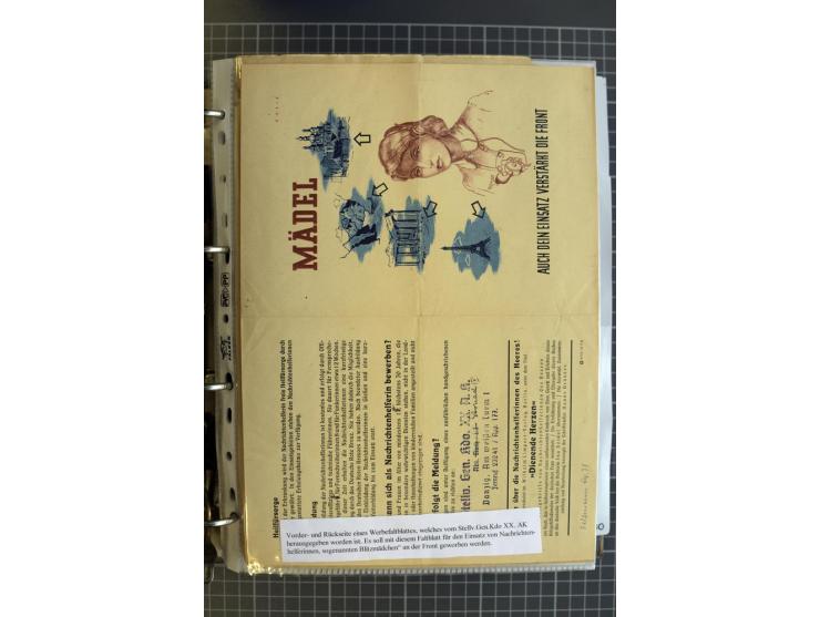 1914/1945, sehr umfangreiche Sammlung "Feldpost in Danzig" mit einigen hundert Briefen und Karten, dabei I. WK. mit interessa
