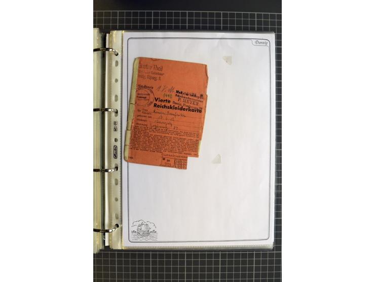 1914/1945, sehr umfangreiche Sammlung "Feldpost in Danzig" mit einigen hundert Briefen und Karten, dabei I. WK. mit interessa