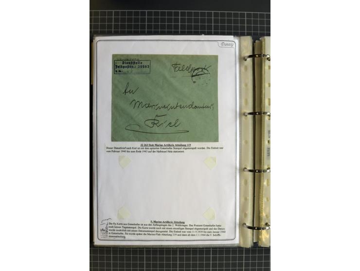 1914/1945, sehr umfangreiche Sammlung "Feldpost in Danzig" mit einigen hundert Briefen und Karten, dabei I. WK. mit interessa