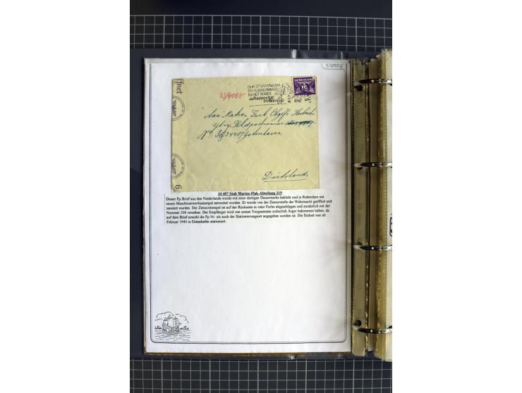 1914/1945, sehr umfangreiche Sammlung "Feldpost in Danzig" mit einigen hundert Briefen und Karten, dabei I. WK. mit interessa