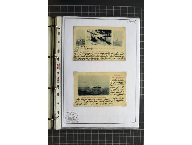 1914/1945, sehr umfangreiche Sammlung "Feldpost in Danzig" mit einigen hundert Briefen und Karten, dabei I. WK. mit interessa