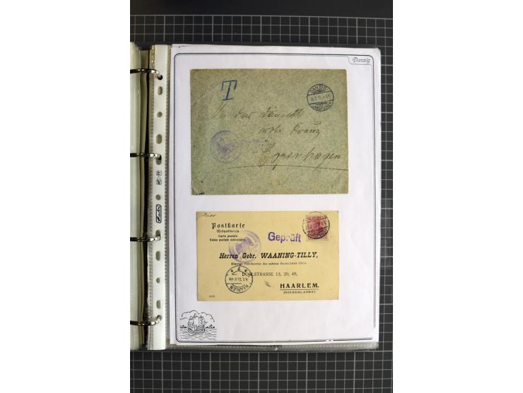 1914/1945, sehr umfangreiche Sammlung "Feldpost in Danzig" mit einigen hundert Briefen und Karten, dabei I. WK. mit interessa