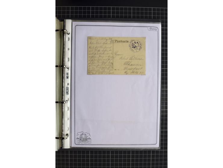 1914/1945, sehr umfangreiche Sammlung "Feldpost in Danzig" mit einigen hundert Briefen und Karten, dabei I. WK. mit interessa