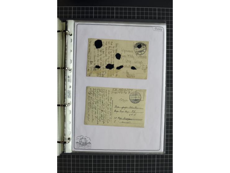 1914/1945, sehr umfangreiche Sammlung "Feldpost in Danzig" mit einigen hundert Briefen und Karten, dabei I. WK. mit interessa