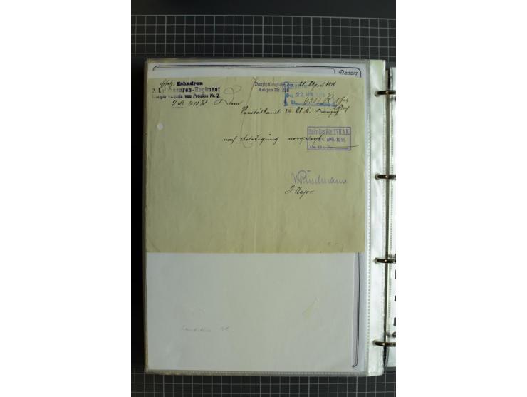 1914/1945, sehr umfangreiche Sammlung "Feldpost in Danzig" mit einigen hundert Briefen und Karten, dabei I. WK. mit interessa
