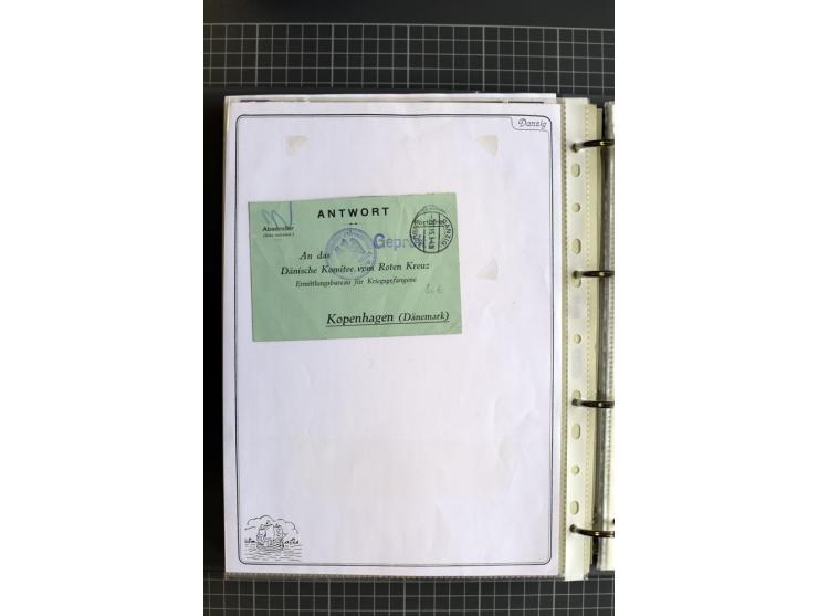 1914/1945, sehr umfangreiche Sammlung "Feldpost in Danzig" mit einigen hundert Briefen und Karten, dabei I. WK. mit interessa