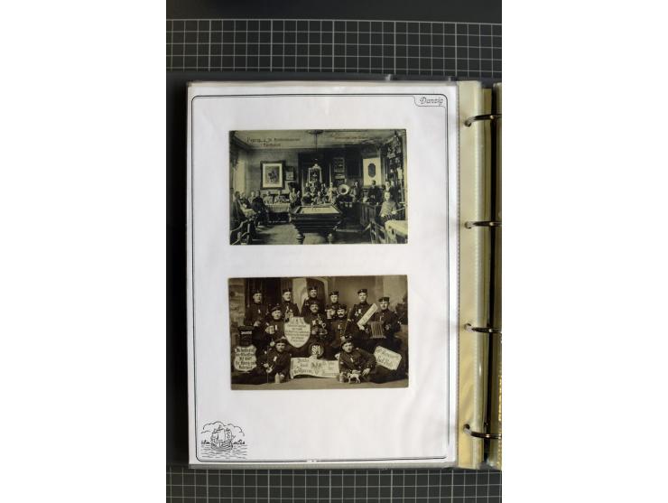 1914/1945, sehr umfangreiche Sammlung "Feldpost in Danzig" mit einigen hundert Briefen und Karten, dabei I. WK. mit interessa
