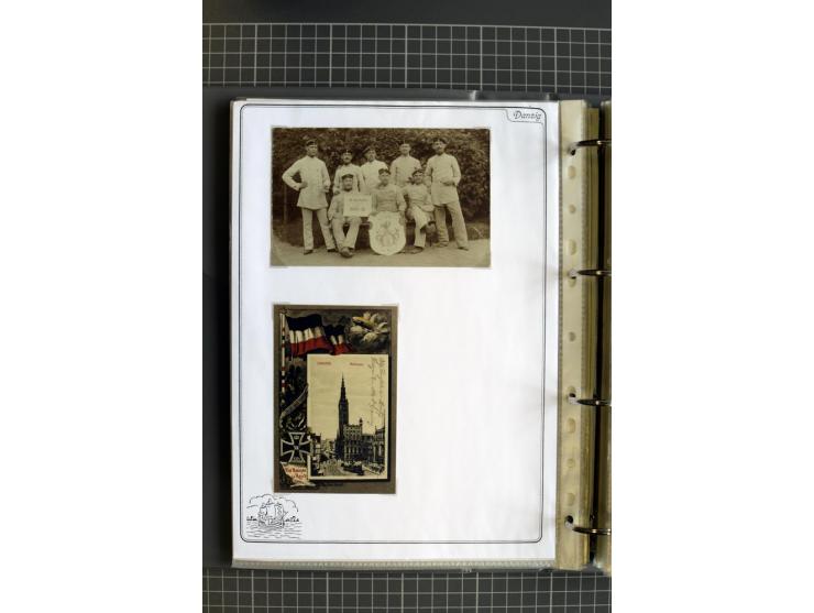 1914/1945, sehr umfangreiche Sammlung "Feldpost in Danzig" mit einigen hundert Briefen und Karten, dabei I. WK. mit interessa