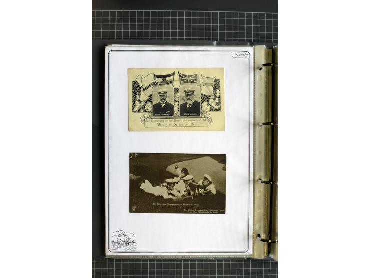 1914/1945, sehr umfangreiche Sammlung "Feldpost in Danzig" mit einigen hundert Briefen und Karten, dabei I. WK. mit interessa