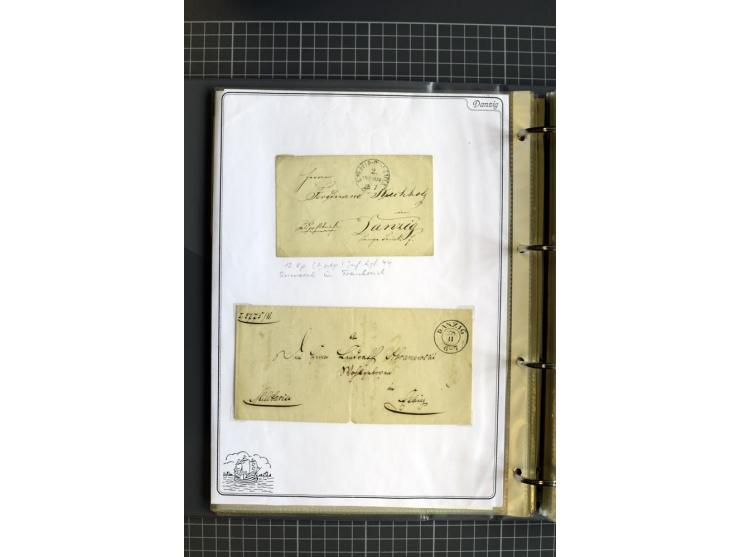 1914/1945, sehr umfangreiche Sammlung "Feldpost in Danzig" mit einigen hundert Briefen und Karten, dabei I. WK. mit interessa