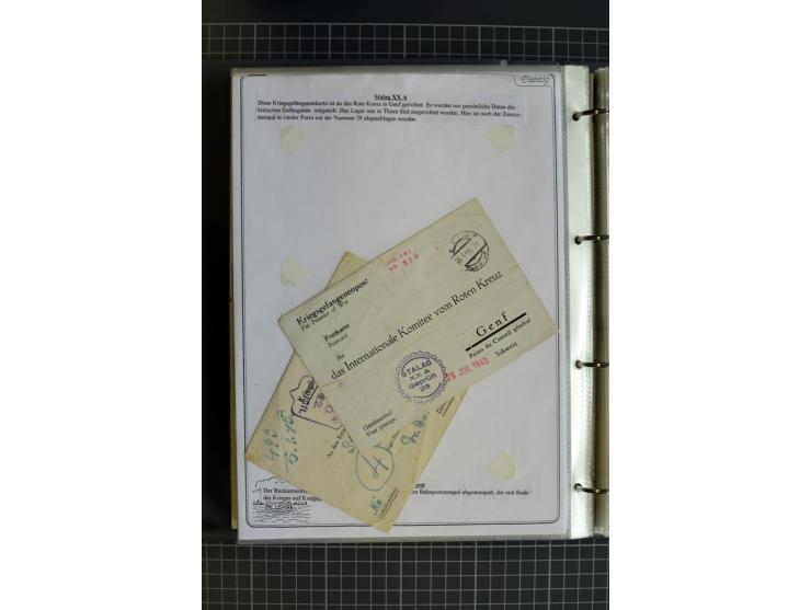 1914/1945, sehr umfangreiche Sammlung "Feldpost in Danzig" mit einigen hundert Briefen und Karten, dabei I. WK. mit interessa