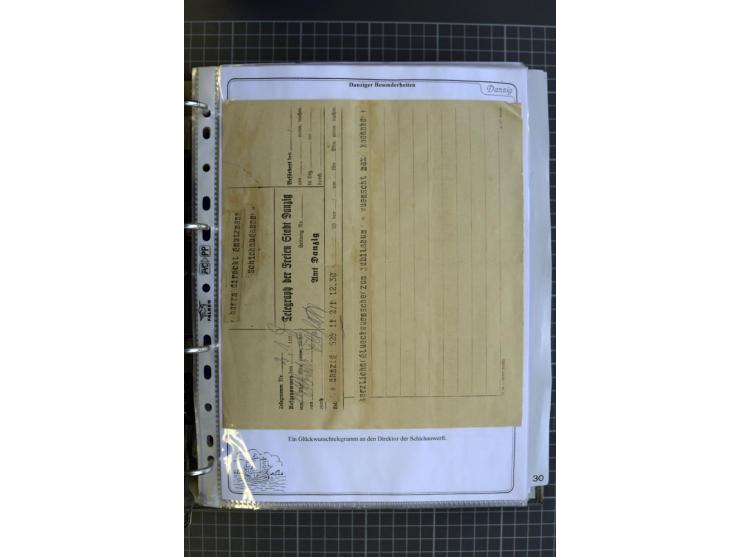 1914/1945, sehr umfangreiche Sammlung "Feldpost in Danzig" mit einigen hundert Briefen und Karten, dabei I. WK. mit interessa