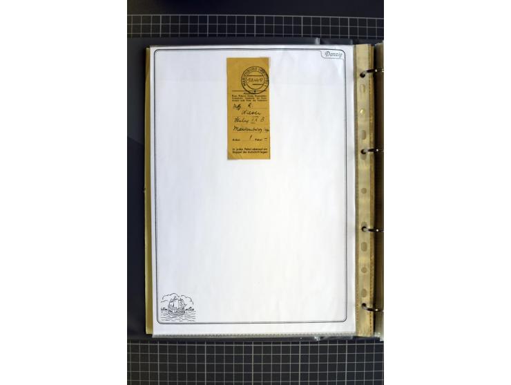 1914/1945, sehr umfangreiche Sammlung "Feldpost in Danzig" mit einigen hundert Briefen und Karten, dabei I. WK. mit interessa