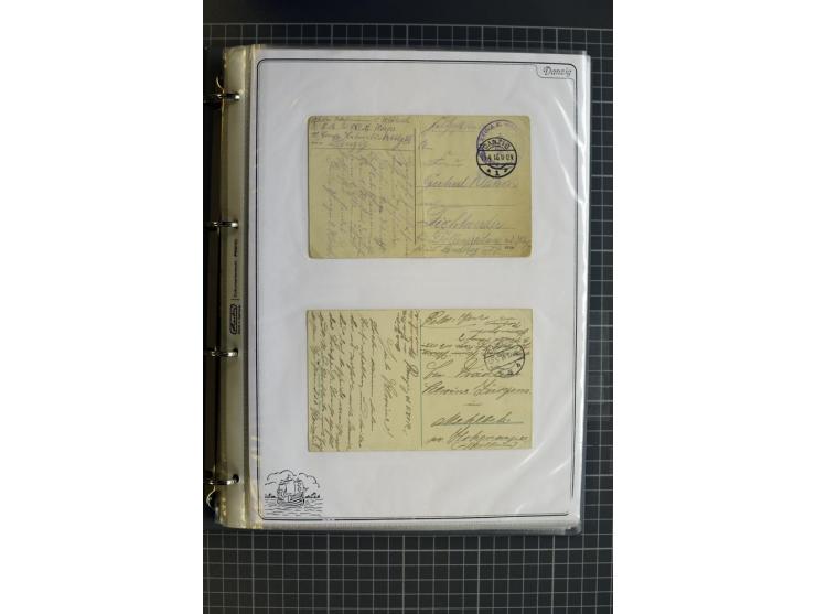 1914/1945, sehr umfangreiche Sammlung "Feldpost in Danzig" mit einigen hundert Briefen und Karten, dabei I. WK. mit interessa