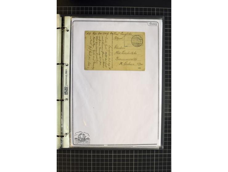 1914/1945, sehr umfangreiche Sammlung "Feldpost in Danzig" mit einigen hundert Briefen und Karten, dabei I. WK. mit interessa