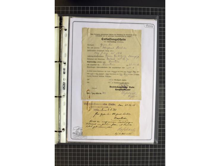 1914/1945, sehr umfangreiche Sammlung "Feldpost in Danzig" mit einigen hundert Briefen und Karten, dabei I. WK. mit interessa