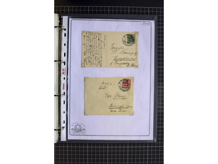 1914/1945, sehr umfangreiche Sammlung "Feldpost in Danzig" mit einigen hundert Briefen und Karten, dabei I. WK. mit interessa