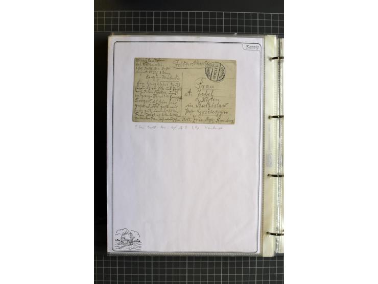1914/1945, sehr umfangreiche Sammlung "Feldpost in Danzig" mit einigen hundert Briefen und Karten, dabei I. WK. mit interessa
