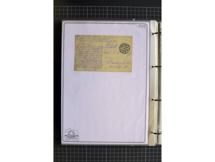 1914/1945, sehr umfangreiche Sammlung "Feldpost in Danzig" mit einigen hundert Briefen und Karten, dabei I. WK. mit interessa