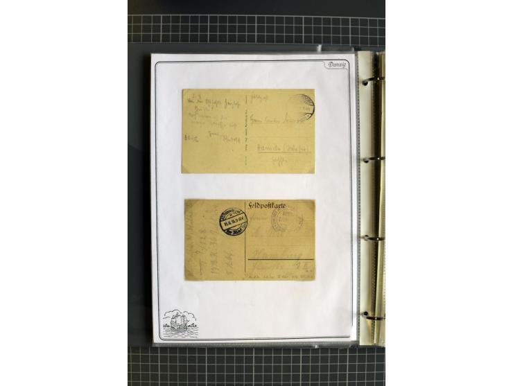 1914/1945, sehr umfangreiche Sammlung "Feldpost in Danzig" mit einigen hundert Briefen und Karten, dabei I. WK. mit interessa