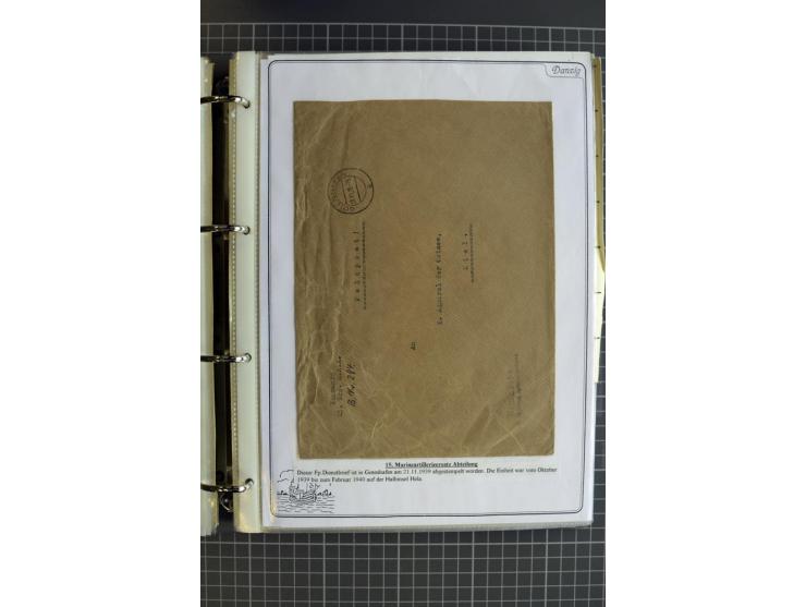 1914/1945, sehr umfangreiche Sammlung "Feldpost in Danzig" mit einigen hundert Briefen und Karten, dabei I. WK. mit interessa