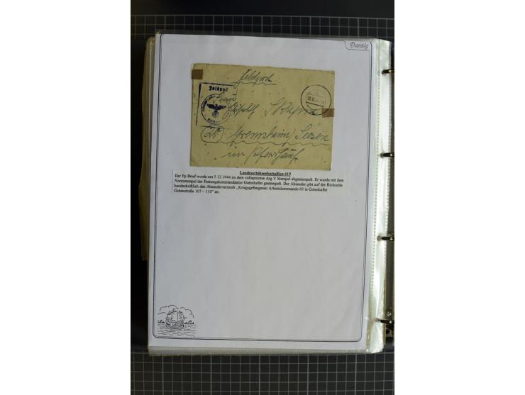 1914/1945, sehr umfangreiche Sammlung "Feldpost in Danzig" mit einigen hundert Briefen und Karten, dabei I. WK. mit interessa