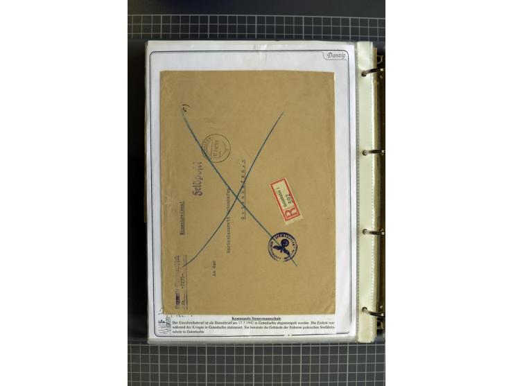 1914/1945, sehr umfangreiche Sammlung "Feldpost in Danzig" mit einigen hundert Briefen und Karten, dabei I. WK. mit interessa