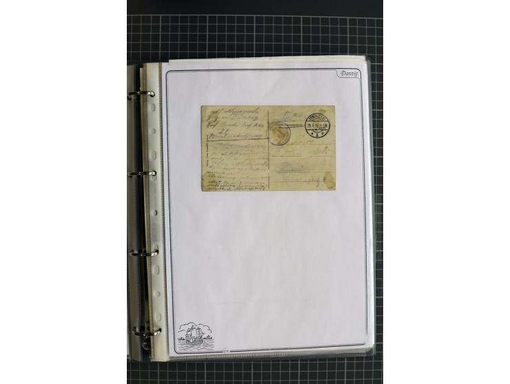 1914/1945, sehr umfangreiche Sammlung "Feldpost in Danzig" mit einigen hundert Briefen und Karten, dabei I. WK. mit interessa