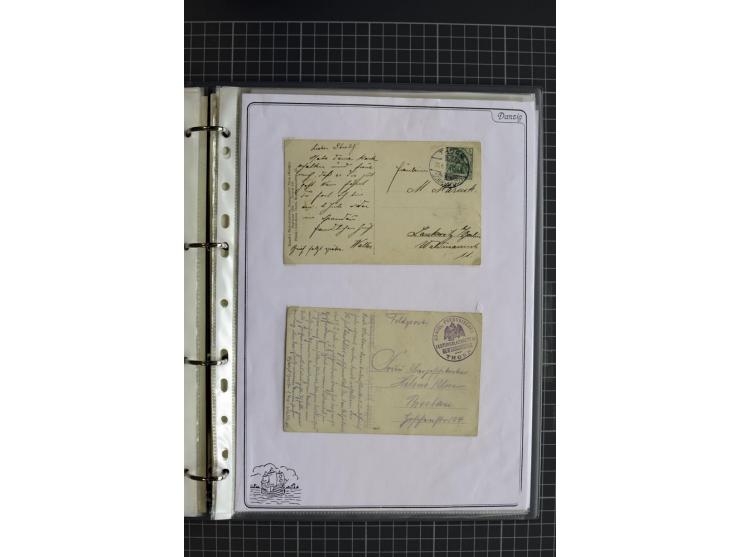 1914/1945, sehr umfangreiche Sammlung "Feldpost in Danzig" mit einigen hundert Briefen und Karten, dabei I. WK. mit interessa
