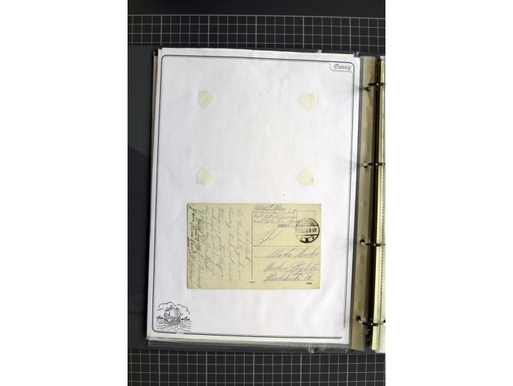 1914/1945, sehr umfangreiche Sammlung "Feldpost in Danzig" mit einigen hundert Briefen und Karten, dabei I. WK. mit interessa