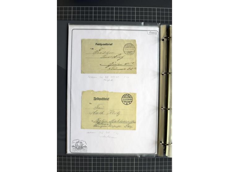 1914/1945, sehr umfangreiche Sammlung "Feldpost in Danzig" mit einigen hundert Briefen und Karten, dabei I. WK. mit interessa