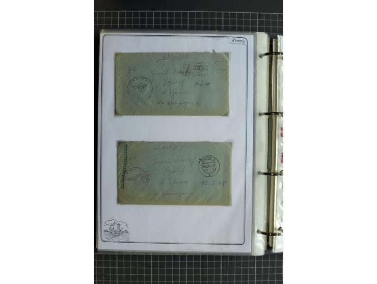 1914/1945, sehr umfangreiche Sammlung "Feldpost in Danzig" mit einigen hundert Briefen und Karten, dabei I. WK. mit interessa