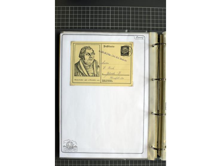 1914/1945, sehr umfangreiche Sammlung "Feldpost in Danzig" mit einigen hundert Briefen und Karten, dabei I. WK. mit interessa