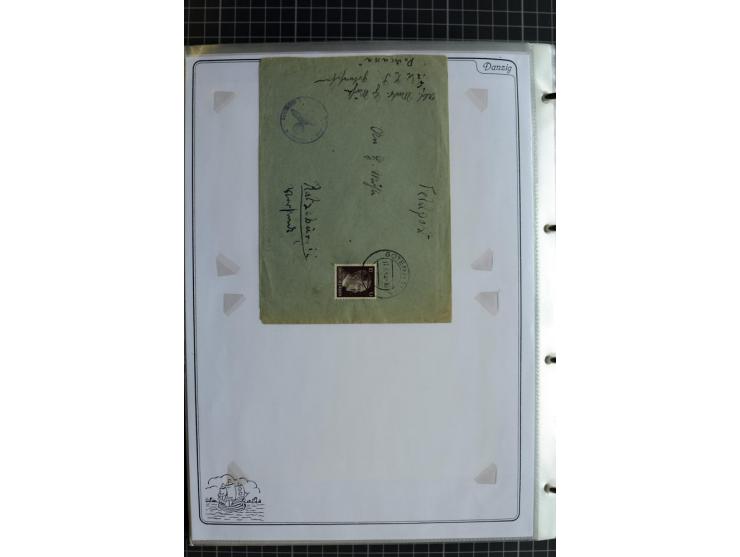 1914/1945, sehr umfangreiche Sammlung "Feldpost in Danzig" mit einigen hundert Briefen und Karten, dabei I. WK. mit interessa