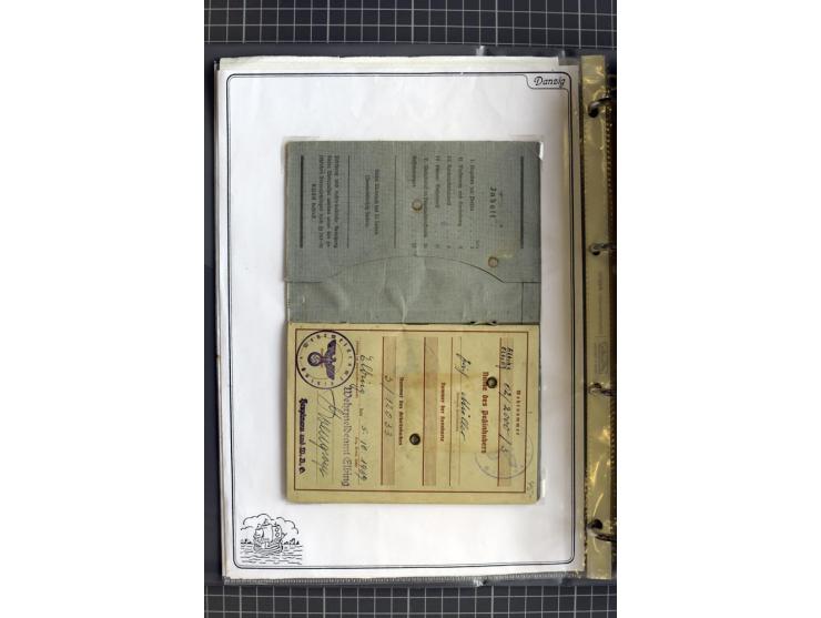 1914/1945, sehr umfangreiche Sammlung "Feldpost in Danzig" mit einigen hundert Briefen und Karten, dabei I. WK. mit interessa
