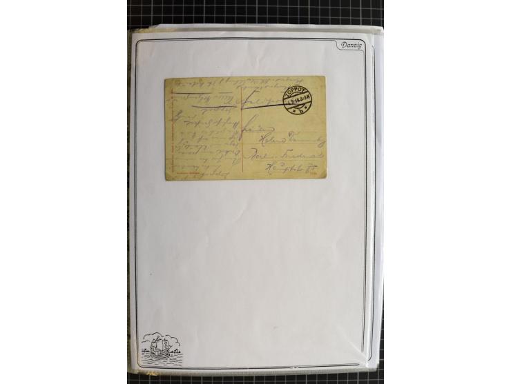 1914/1945, sehr umfangreiche Sammlung "Feldpost in Danzig" mit einigen hundert Briefen und Karten, dabei I. WK. mit interessa