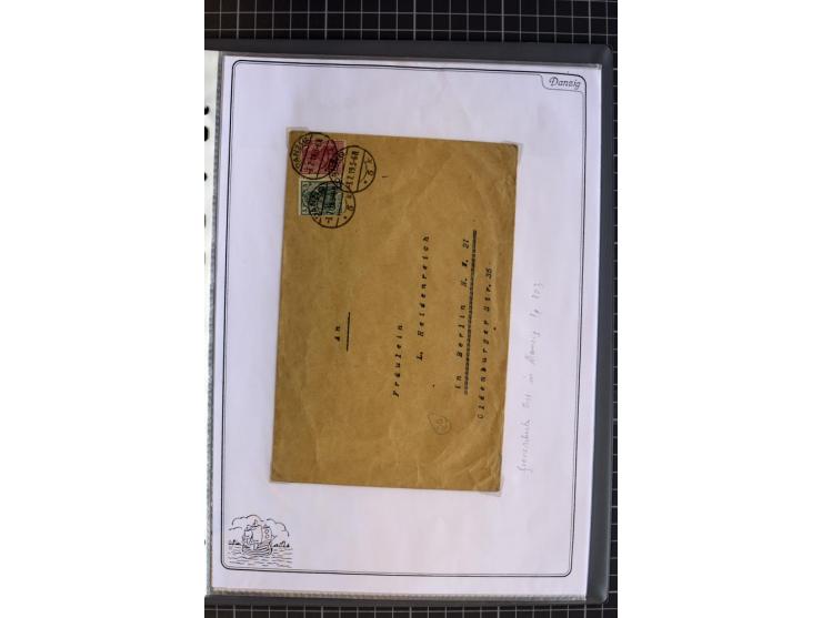 1914/1945, sehr umfangreiche Sammlung "Feldpost in Danzig" mit einigen hundert Briefen und Karten, dabei I. WK. mit interessa