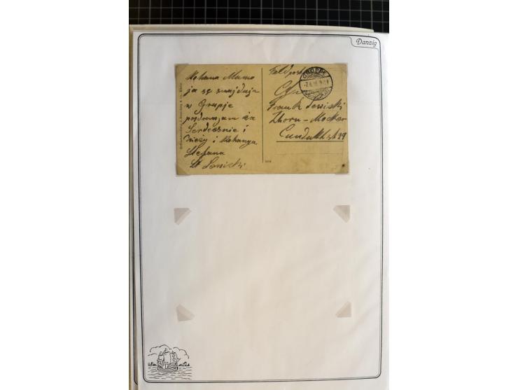 1914/1945, sehr umfangreiche Sammlung "Feldpost in Danzig" mit einigen hundert Briefen und Karten, dabei I. WK. mit interessa