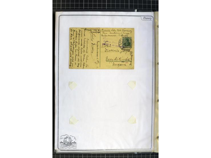 1914/1945, sehr umfangreiche Sammlung "Feldpost in Danzig" mit einigen hundert Briefen und Karten, dabei I. WK. mit interessa