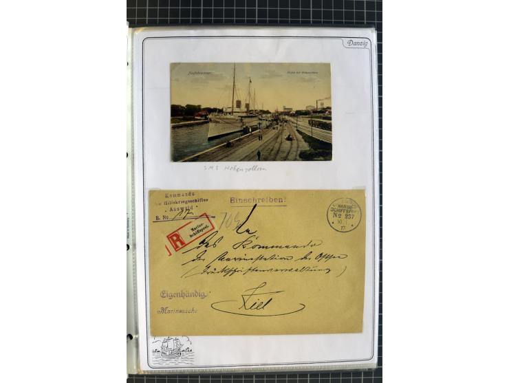 1914/1945, sehr umfangreiche Sammlung "Feldpost in Danzig" mit einigen hundert Briefen und Karten, dabei I. WK. mit interessa