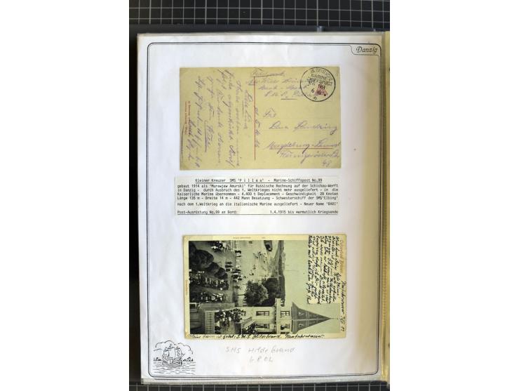 1914/1945, sehr umfangreiche Sammlung "Feldpost in Danzig" mit einigen hundert Briefen und Karten, dabei I. WK. mit interessa