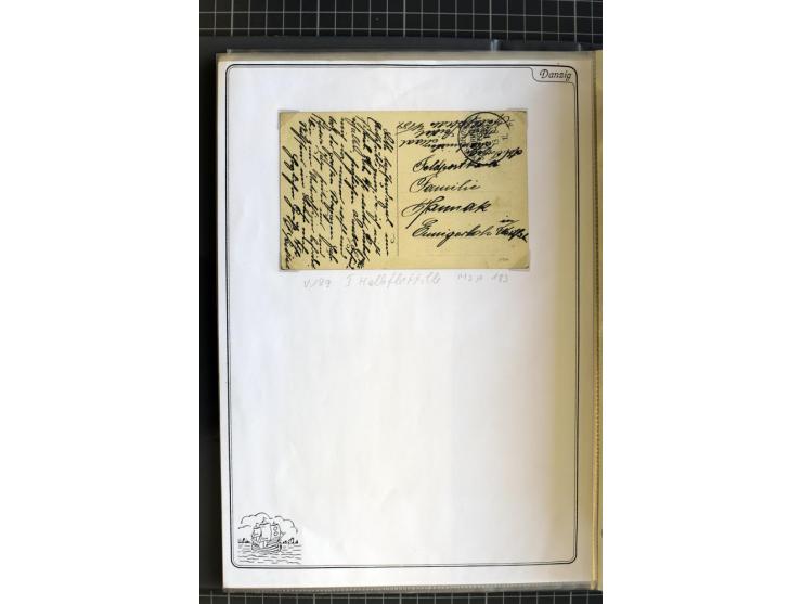 1914/1945, sehr umfangreiche Sammlung "Feldpost in Danzig" mit einigen hundert Briefen und Karten, dabei I. WK. mit interessa